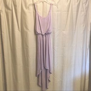❗️High Low Asymmetrical Knit Lavender Dress